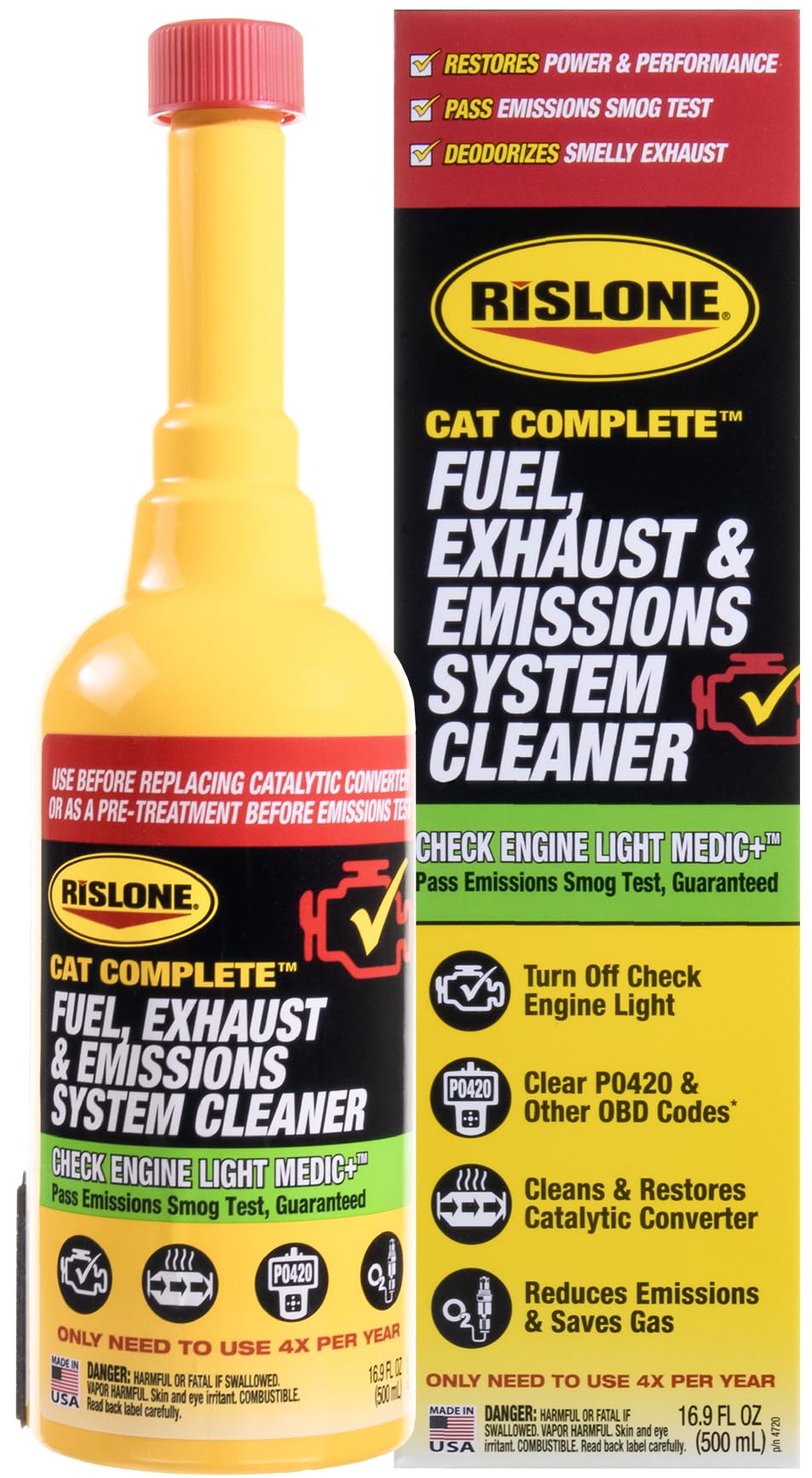 Rislone bottle front packaging showing product name and benefits