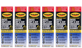Rislone front packaging showing 6-pack with easy maintenance benefit