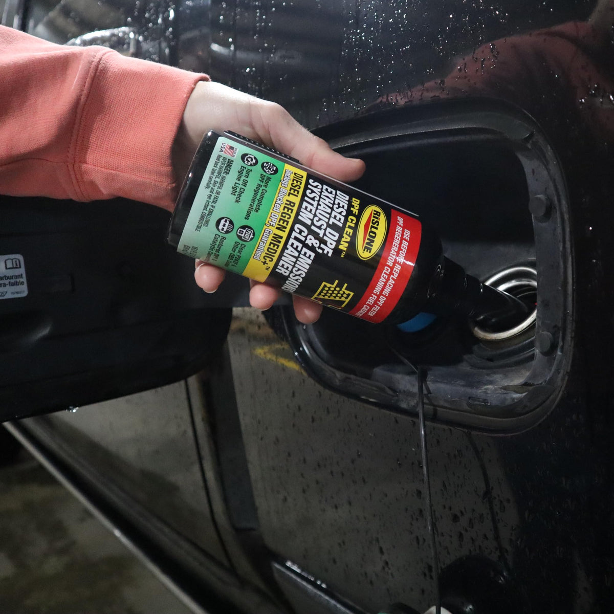 Rislone used in a truck on highway to maintain fuel economy