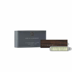 RITUALS two 3g refills beside ruler showing compact size and longlasting scent