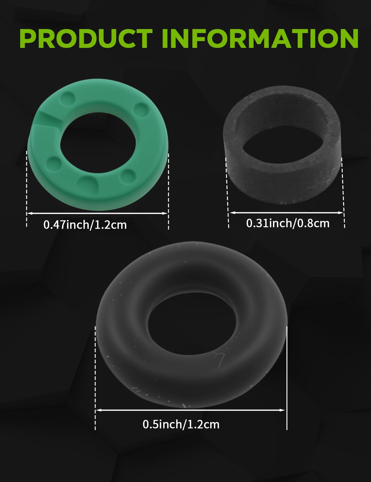 RIUBPGUVE detailed injector seat O-rings ready to prevent fuel leaks