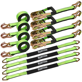 RIVAUTURM front pack of four 2x10 straps showing contents and benefits