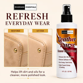 Riverside Essentials before and after cleaning showing visible grime removal