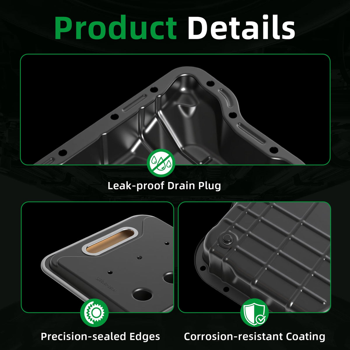 Riyhch drain plug thread detail highlighting secure fluid control and durability