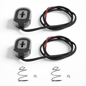 Riyhch front view of both replacement brake magnets showing fit and finish