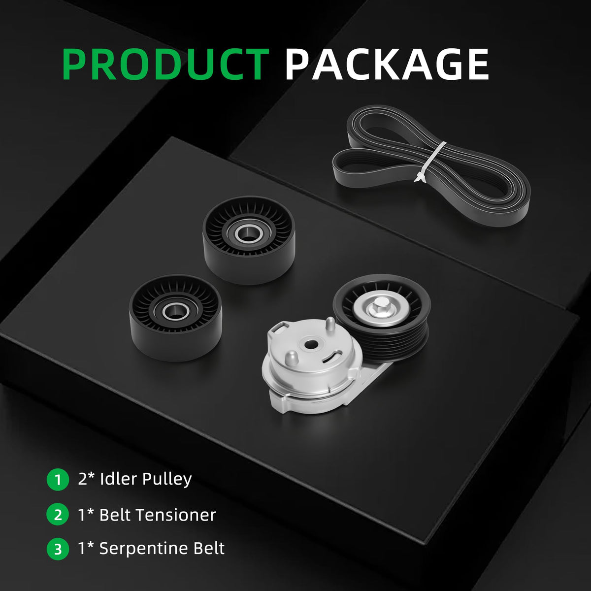 Riyhch serpentine belt flat lay demonstrating correct belt profile benefit