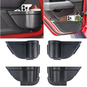Rizwanjin front door pocket mounted on Jeep Wrangler, adds storage convenience