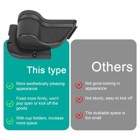 Rizwanjin pocket size comparison next to hand and bottle, demonstrates compact capacity