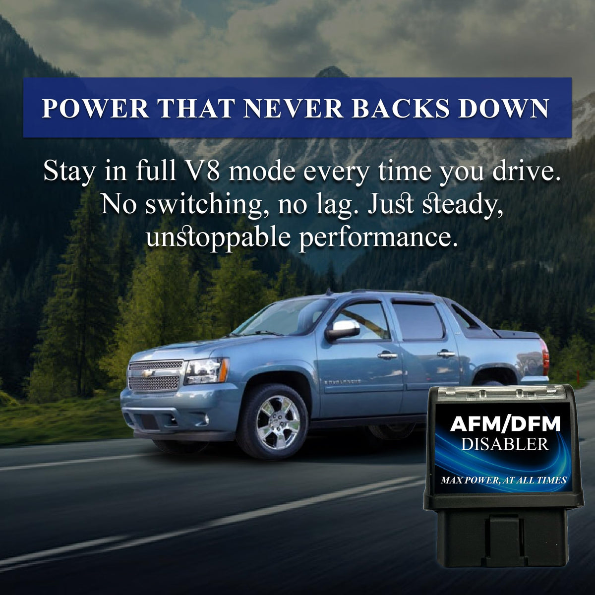 Rizz-Man RA003 in truck towing scene showing stable power delivery benefit
