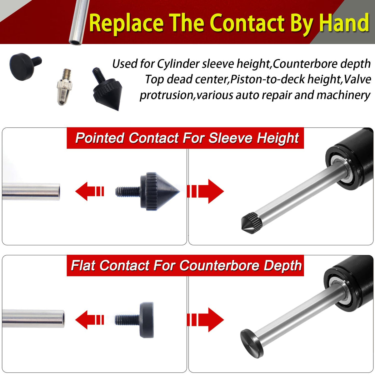 RJSPHH carrying case with dial, contacts, hex wrench and foam for organized transport