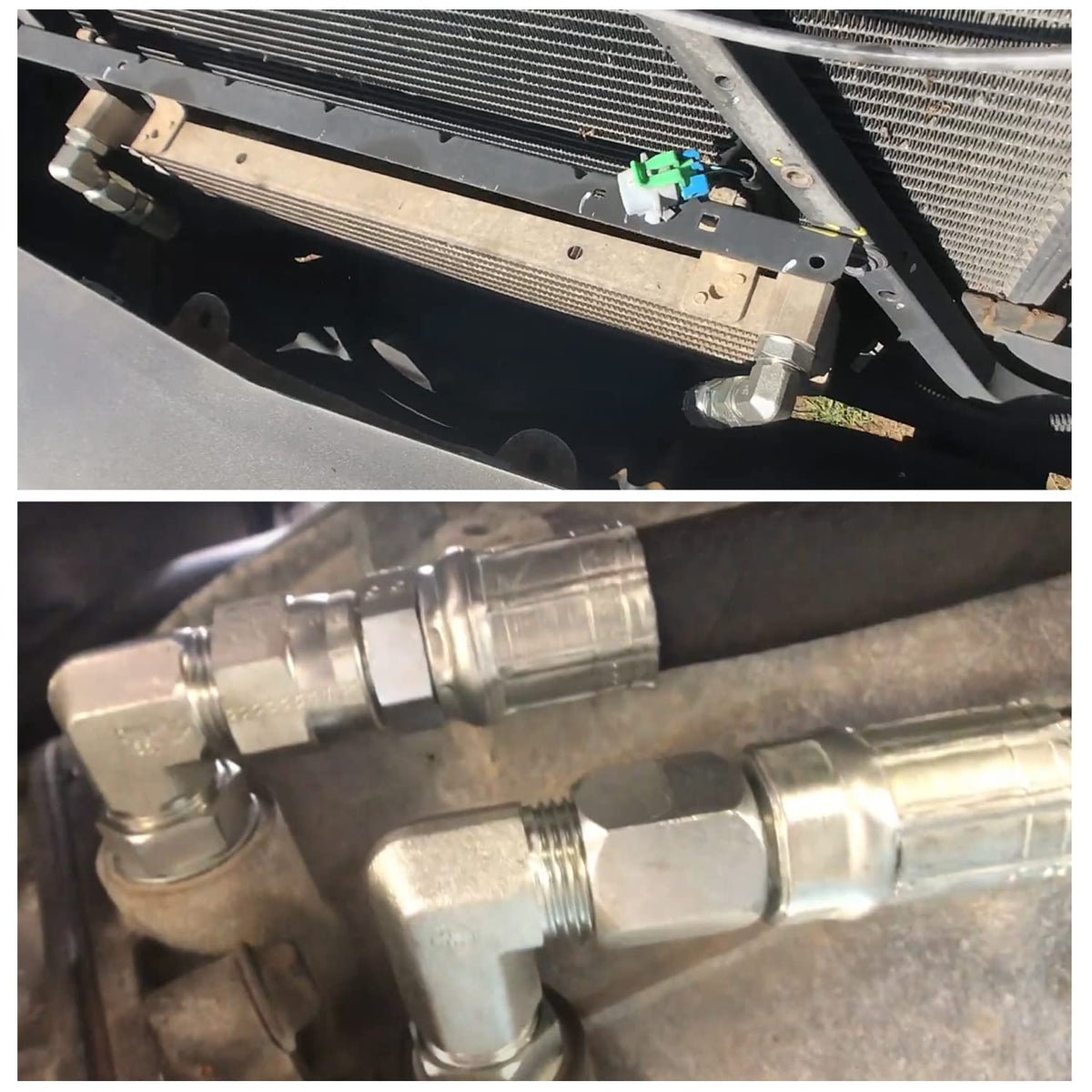 RJSPHH connection close-up showing fitting seat and clamp for secure seal