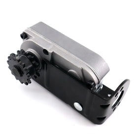 RJSPHH gearbox front view showing bracket and sturdy construction benefit durability