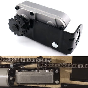 RJSPHH gearbox next to tools for scale showing compact size and easy replacement benefit