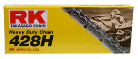 RK Racing Chain full 140-link layout showing length and clip master link for easy installation