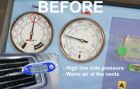 RKX valve beside ruler showing dimensions for accurate replacement