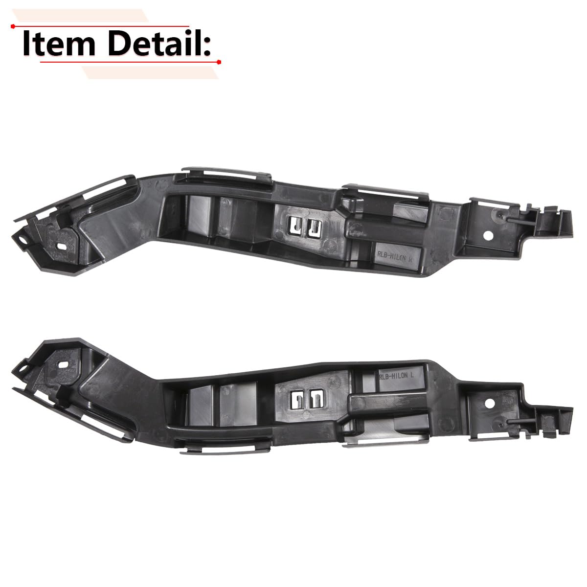 RLB-HILON brackets installed on Ford Fusion bumper demonstrating secure attachment