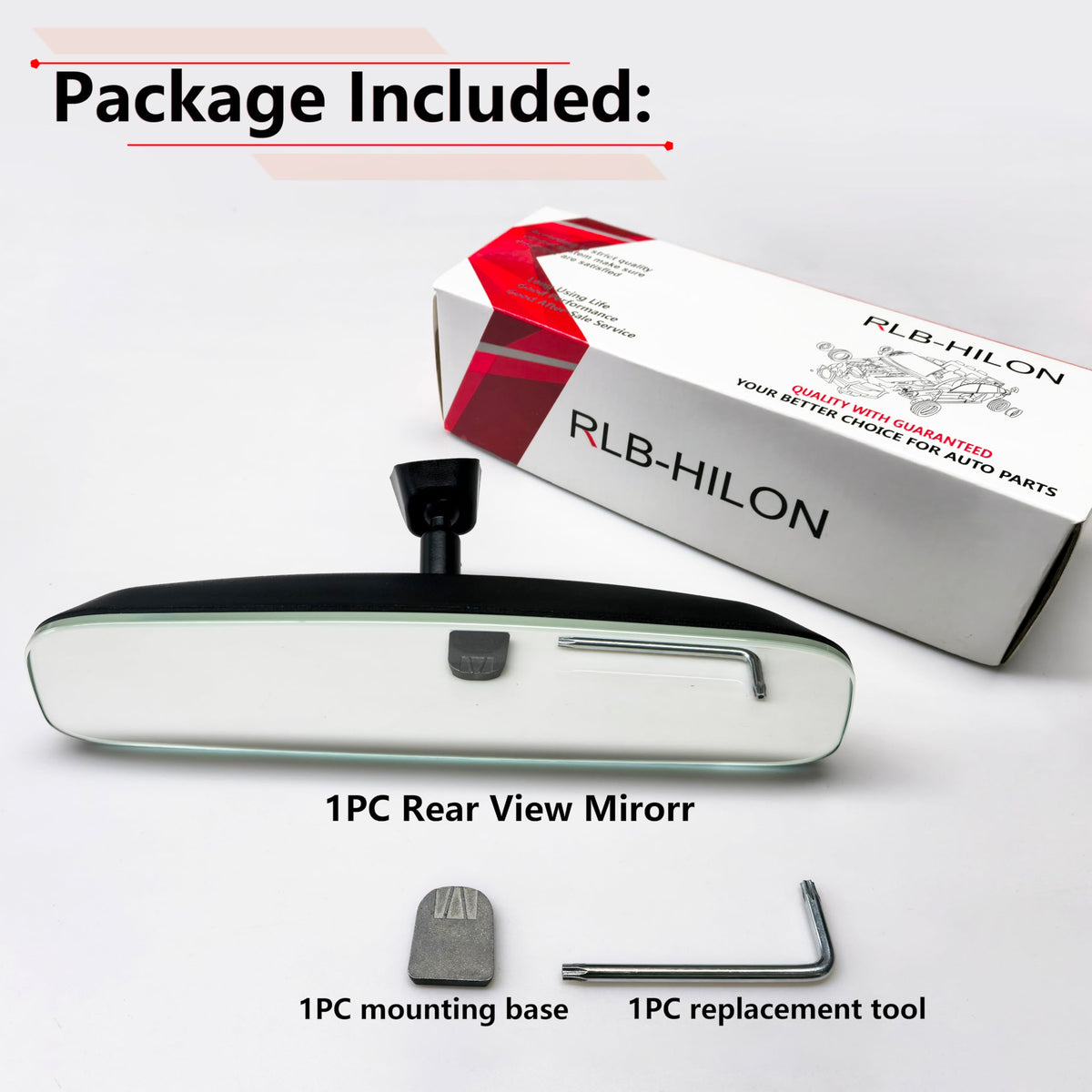 RLB-HILON closeup anti-glare glass reducing headlight glare for safer night driving