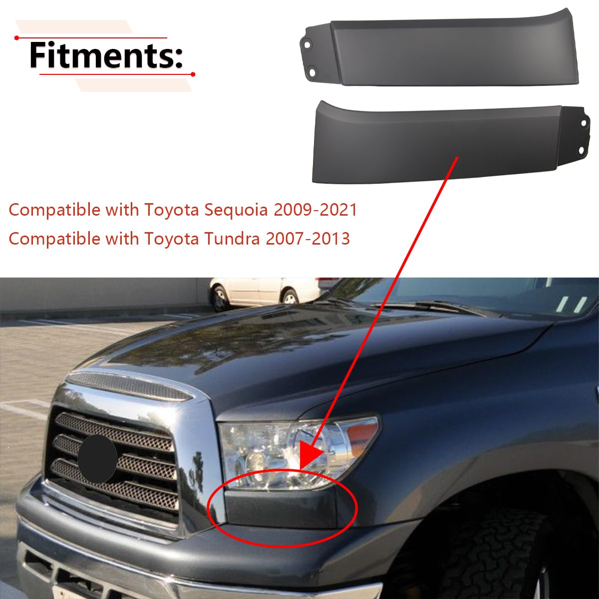 RLB-HILON close-up of trim texture and mounting tabs for secure fit