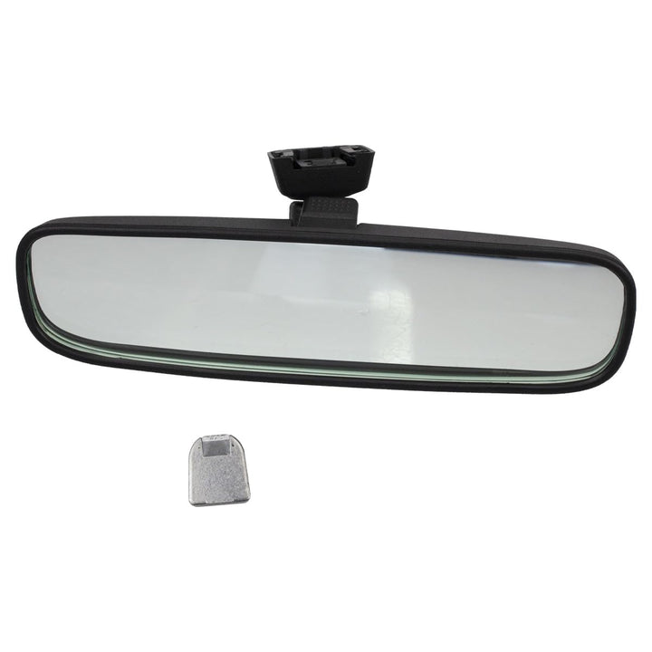 RLB-HILON front view mirror showing clear reflective surface and improved visibility