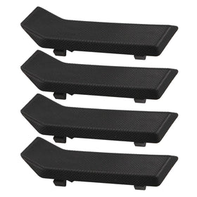 RLB-HILON front view of four driver-side pads showing exact replacement fit and restored appearance