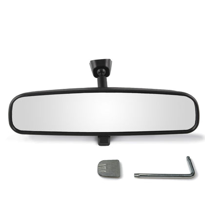 RLB-HILON front view mirror showing full reflective surface and clean profile benefits clearer vision