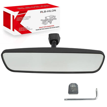 RLB-HILON front view mirror showing wide reflective surface and better rear visibility