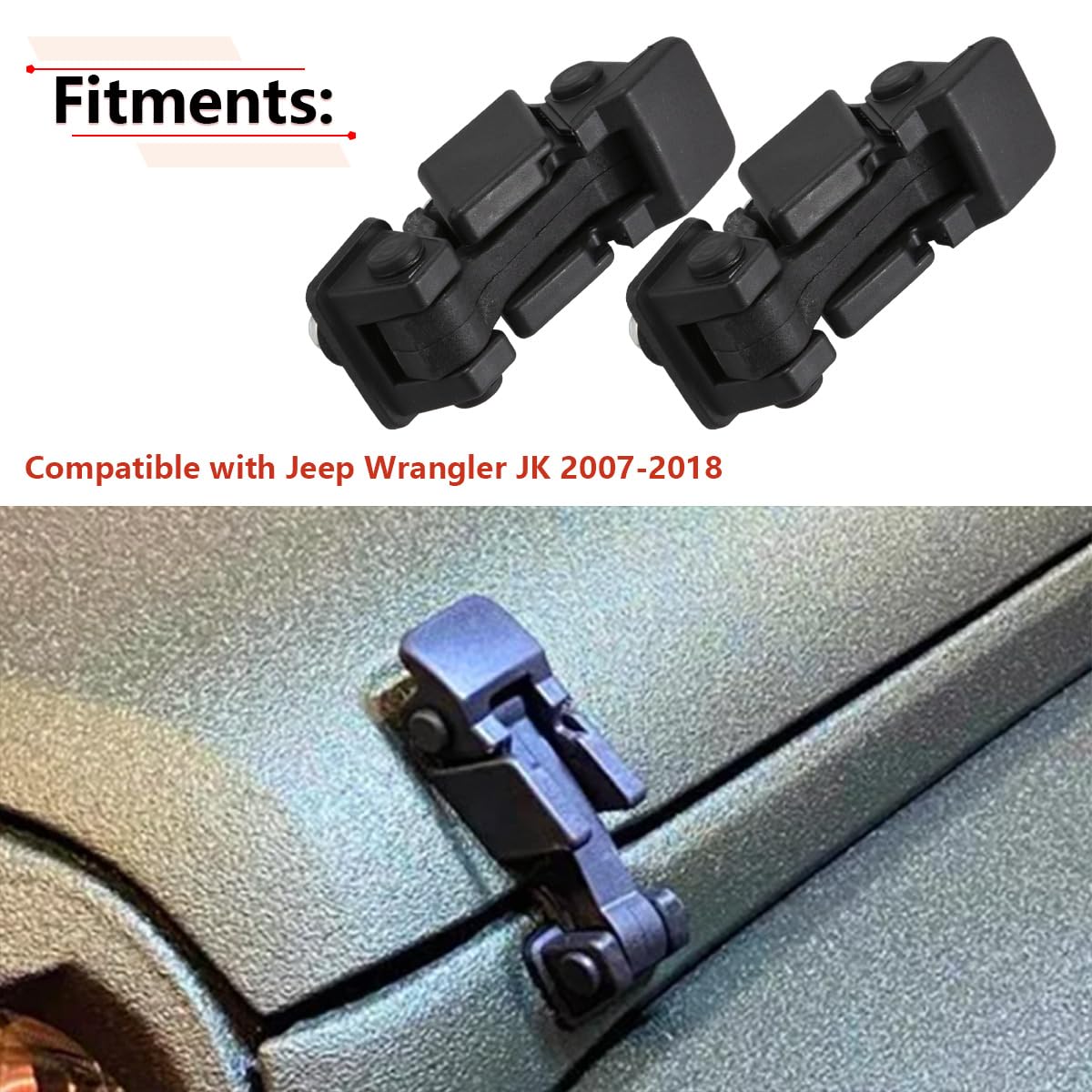 RLB-HILON hood latch bracket close-up displaying hardware detail and durable finish