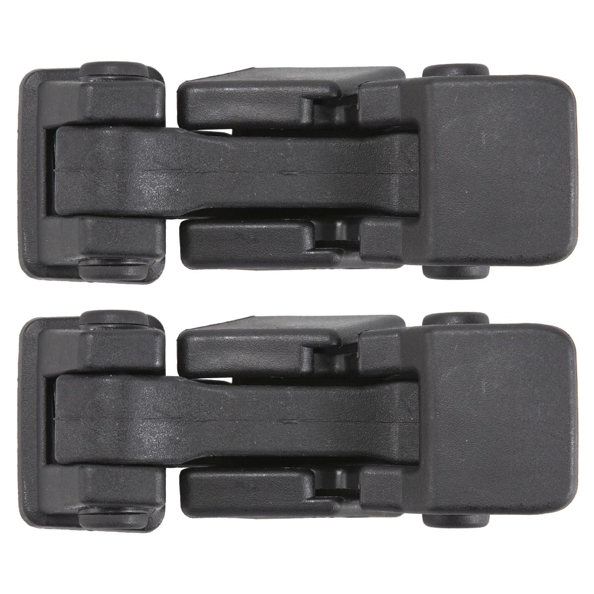 RLB-HILON hood latch front view showing mounting holes and fit for easy replacement
