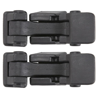 RLB-HILON hood latch front view showing mounting holes and fit for easy replacement