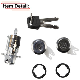 RLB-HILON two keys with lock cylinders next to ruler showing size and convenience