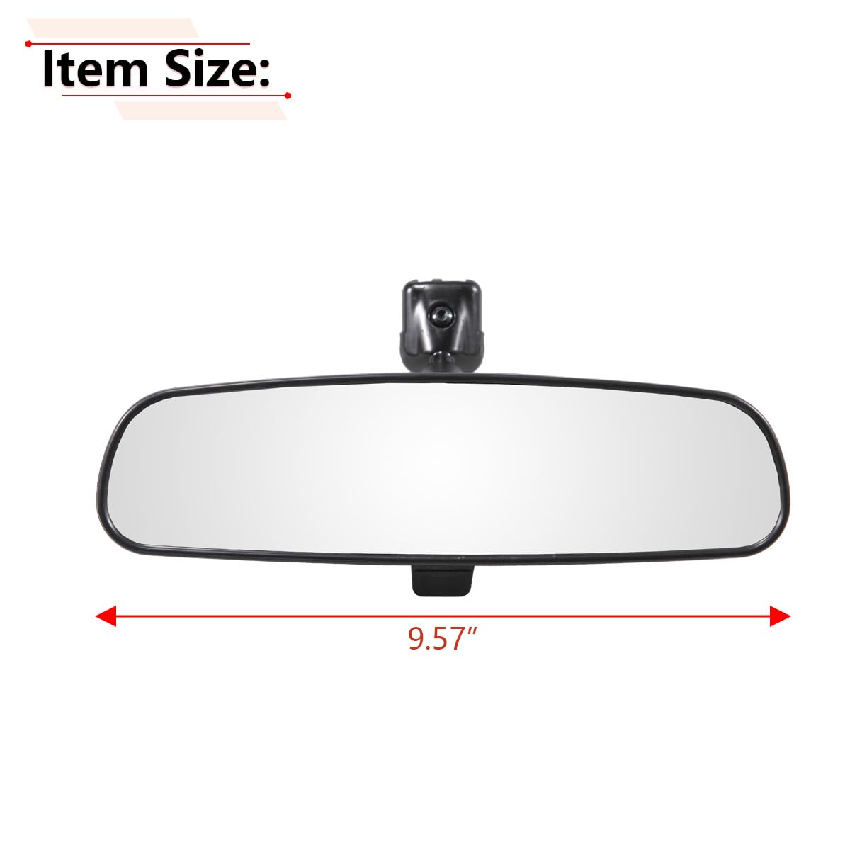 RLB-HILON close-up of mirror glass offering clear rear visibility