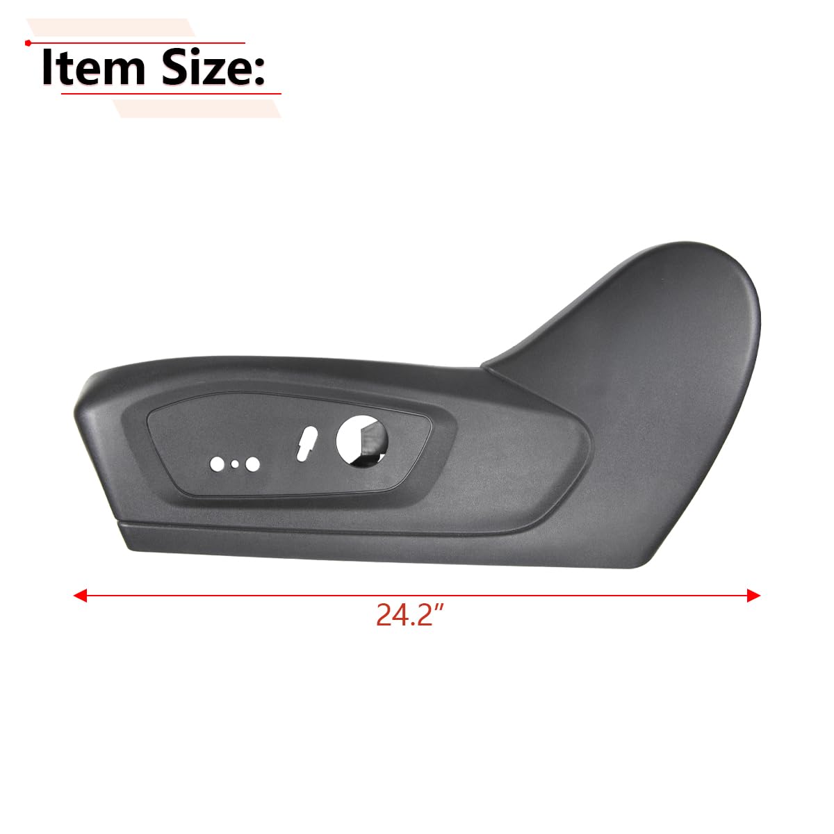 RLB-HILON seat trim cover next to ruler for scale to verify correct sizing benefit