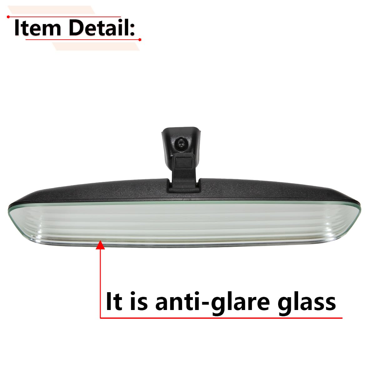 RLB-HILON side profile frameless design maximizing mirror area and sleek styling