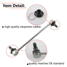close-up of RLB-HILON sway bar link bushing and stud highlighting durable construction and smooth joint action
