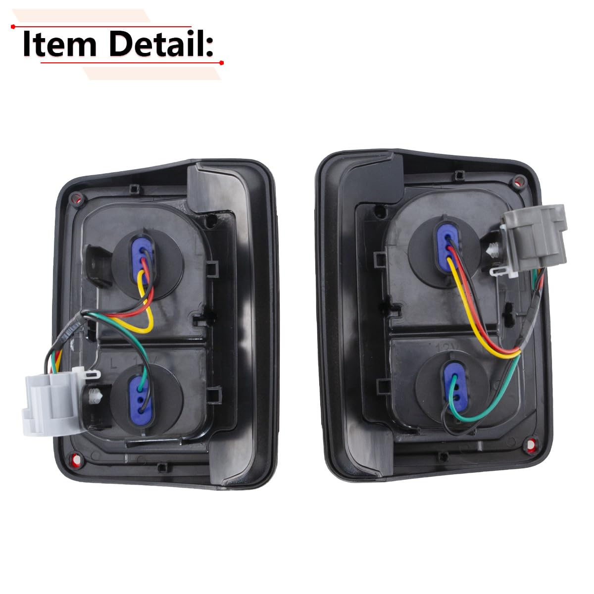 RLB-HILON tail light next to hand showing scale and correct OEM dimensions
