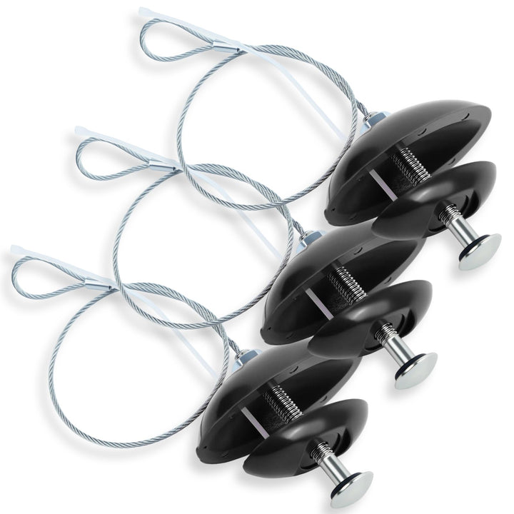 Rlcvecv front view of three metal repair slugs showing durable construction and portability