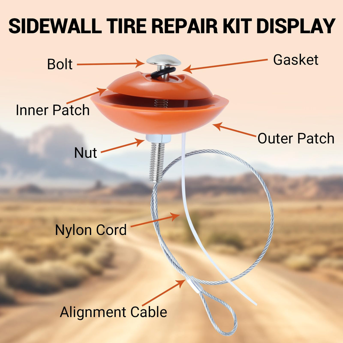 Rlcvecv kit in use on an ATV demonstrating quick emergency repair