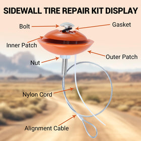 Rlcvecv kit in use on an ATV demonstrating quick emergency repair