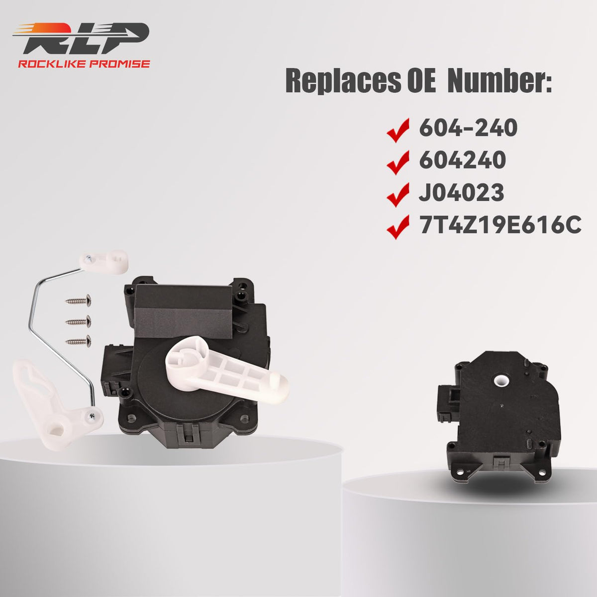 RLP 604-240 rear electrical connector detail showing OEM-style plug for compatibility