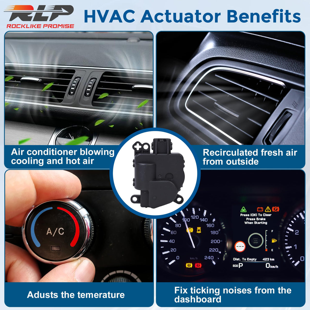 RLP actuator held in hands during install showing easy handling