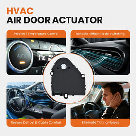 RLP actuator installed in dashboard demonstrating restored HVAC control