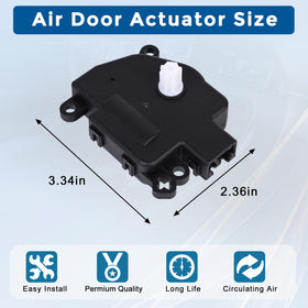 RLP actuator installed in vehicle dash demonstrating proper fit