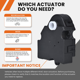RLP actuator label with part numbers ensuring correct cross-reference