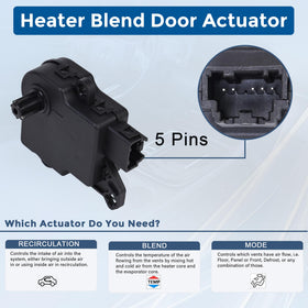 RLP actuator installed in dash showing restored cabin airflow control