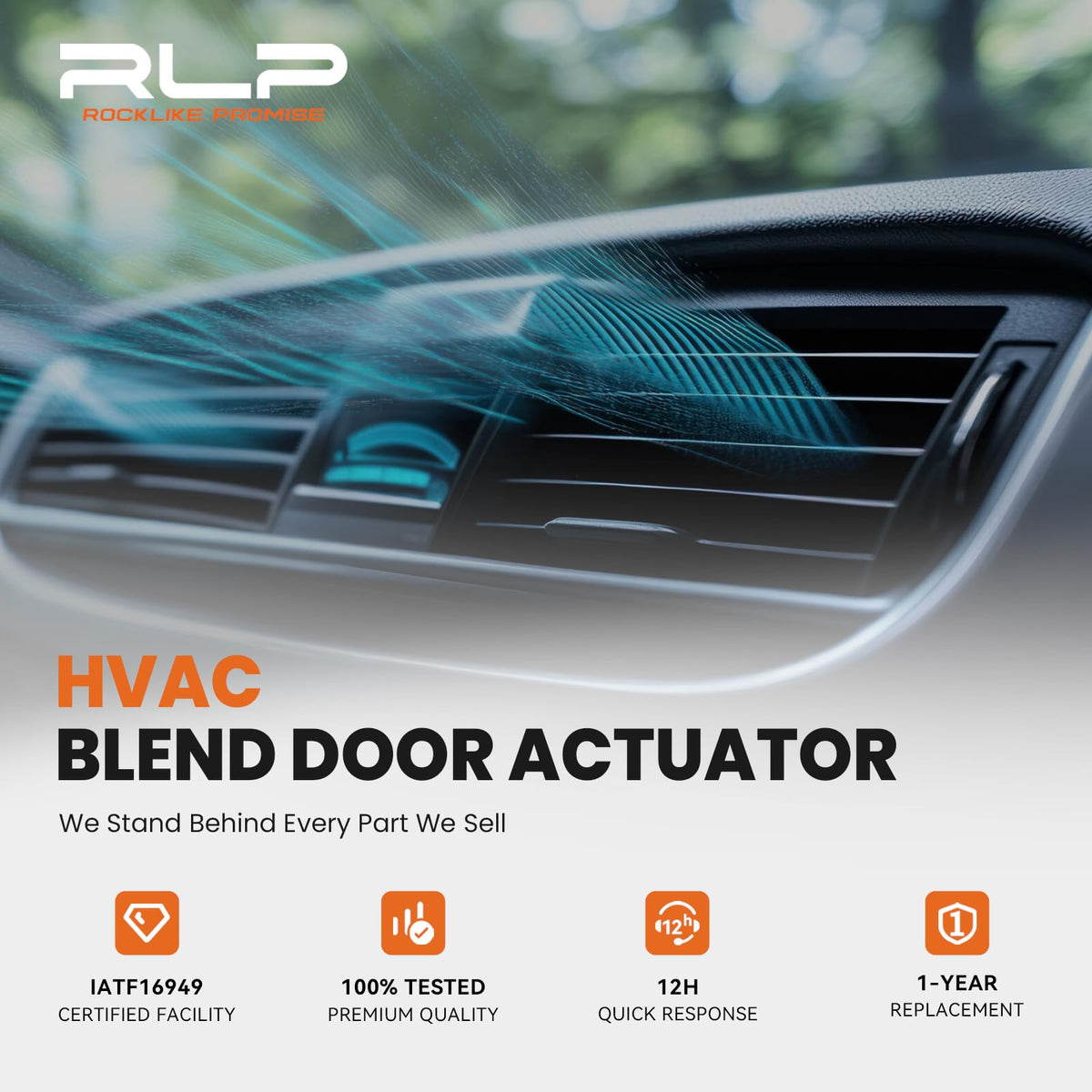 RLP actuator boxed with warranty card offering buyer protection