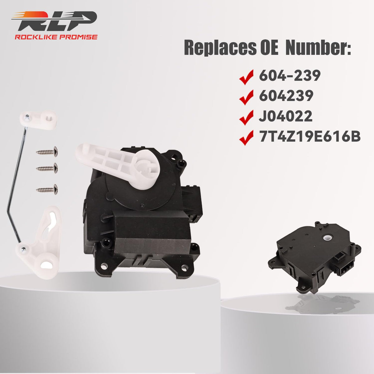 RLP actuator side connector detail showing secure plug benefit
