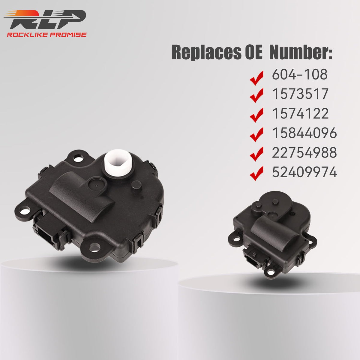 RLP actuator electrical connector close-up emphasizing secure fit