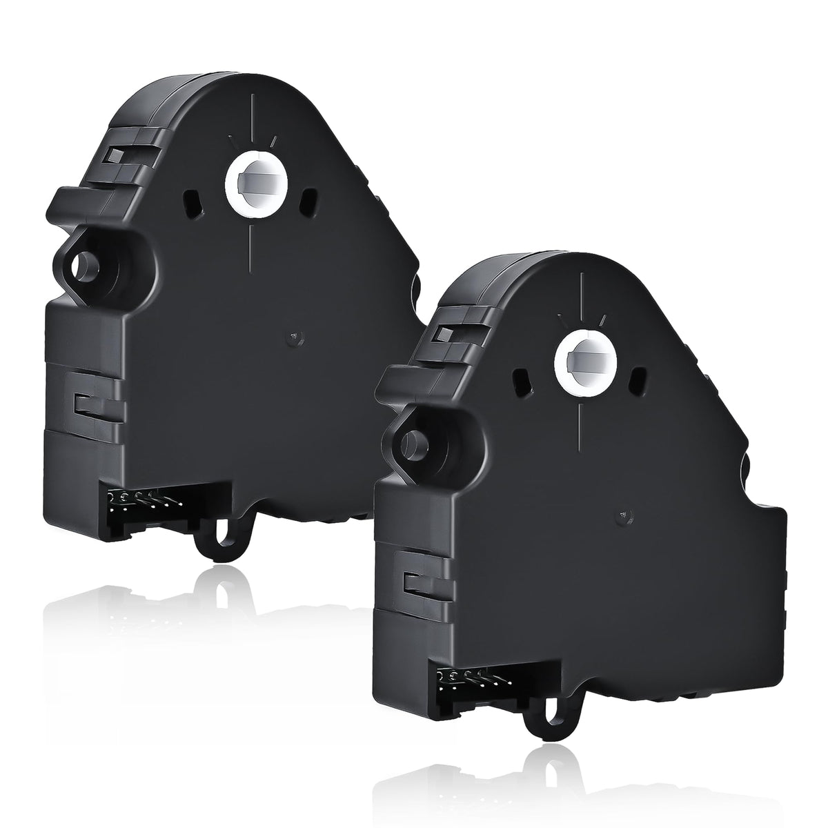 RLP blend door actuator front view showing mounting points and fast benefits