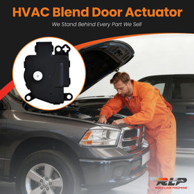 RLP actuator in truck interior showing even cabin temperature after replacement
