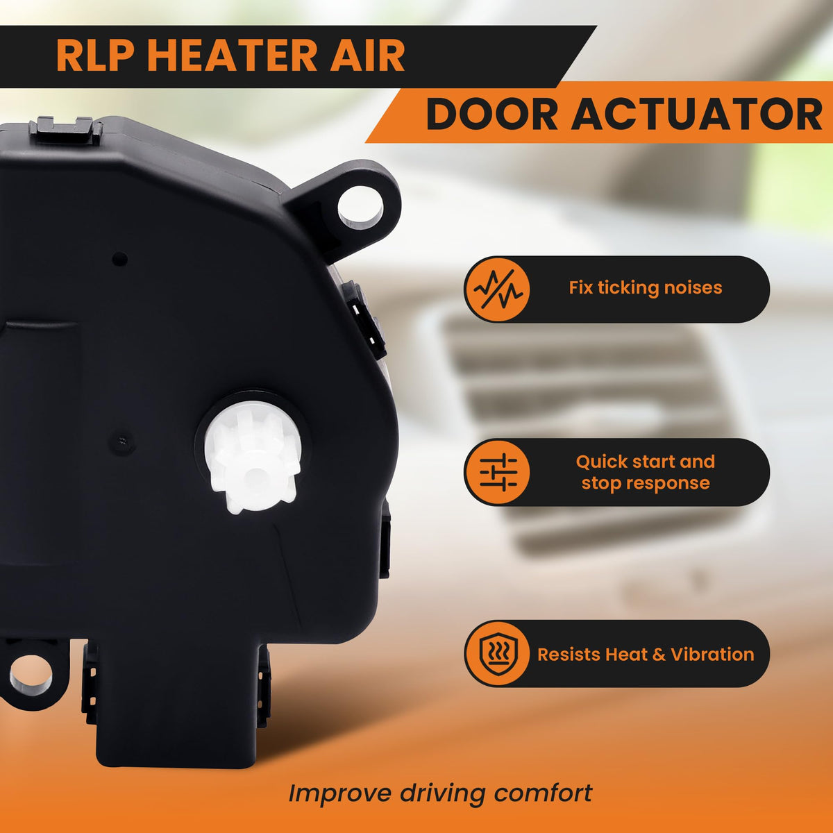 RLP actuator wiring plug angle emphasizing secure electrical connection and reliability